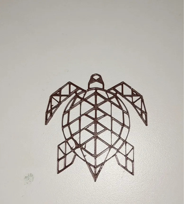 Tortue déco murale en ligne continue