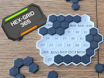 Hex-Grid 365 - Daily Puzzle Calendar
