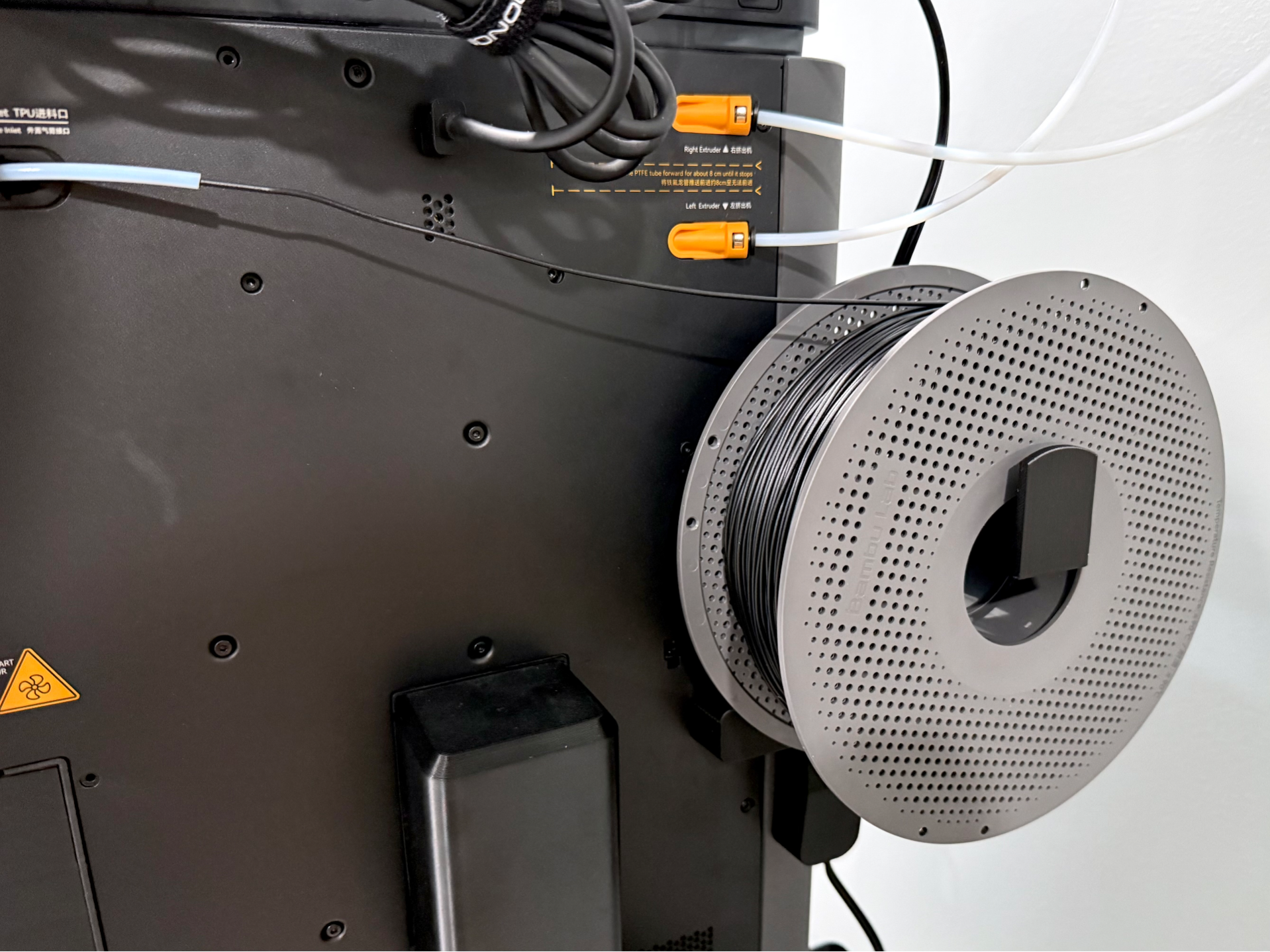 Rear-facing TPU Spool Holder for H2 Series