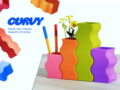 Curvy Vase / Organizer Set