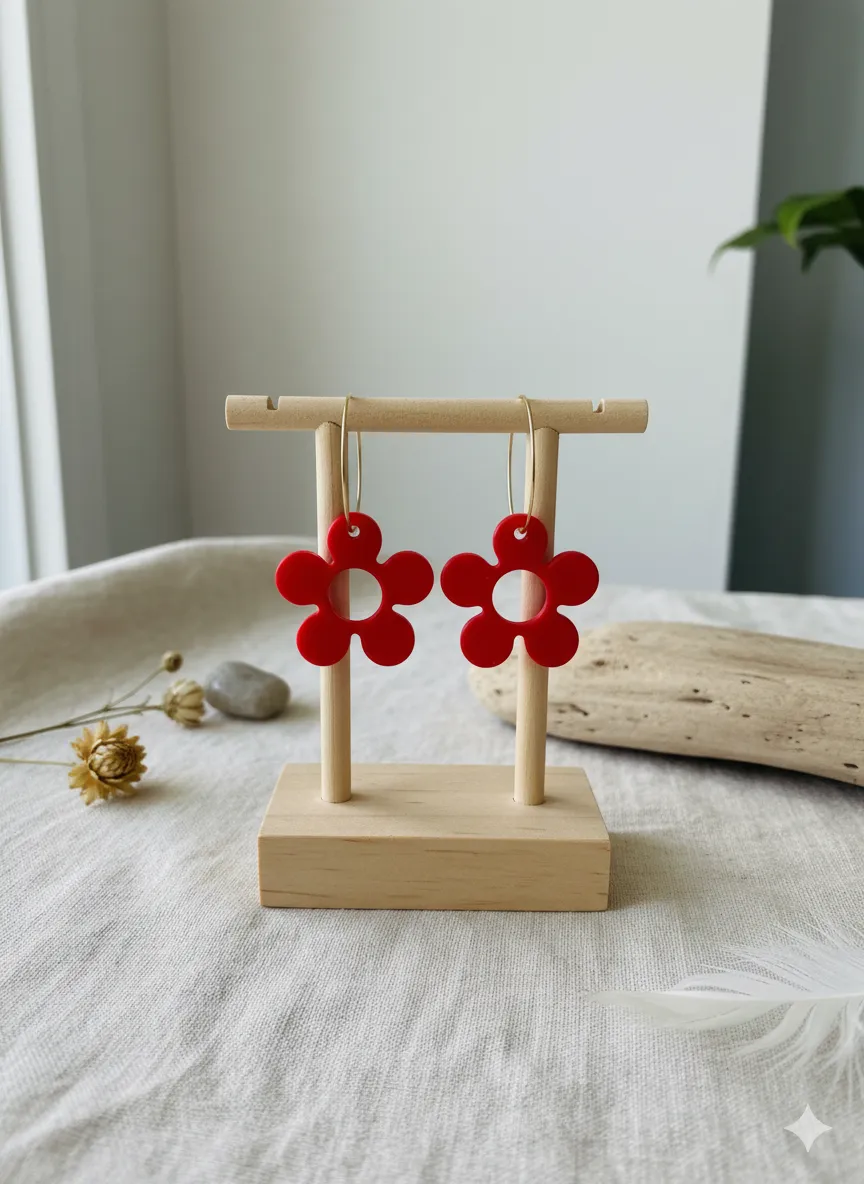 Flower Earrings view 3