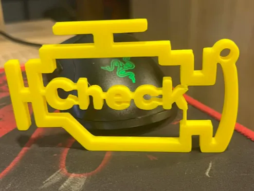 Check Engine – Rear View Mirror Hanger