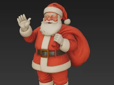 Santa with bag
