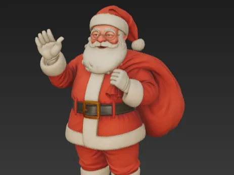 Santa with bag