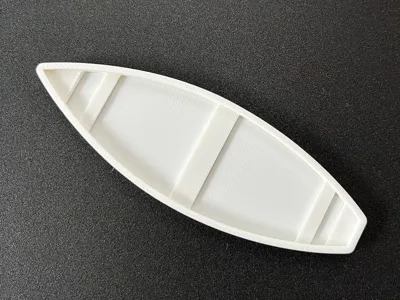 Row boat shape A for 25mm miniatures