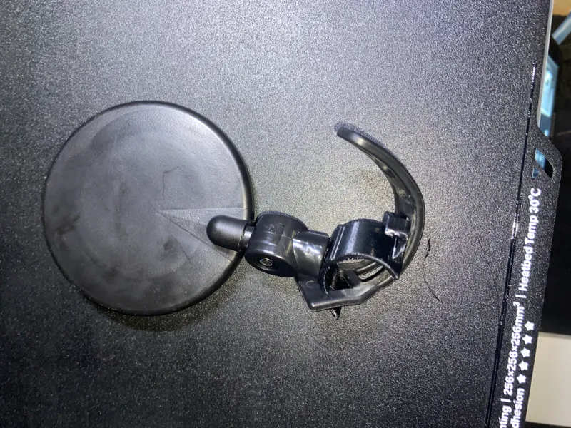 Bicycle mirror replacement mount