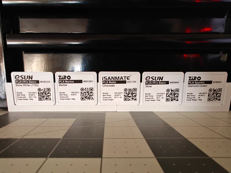 Filament ID Tags and Holder