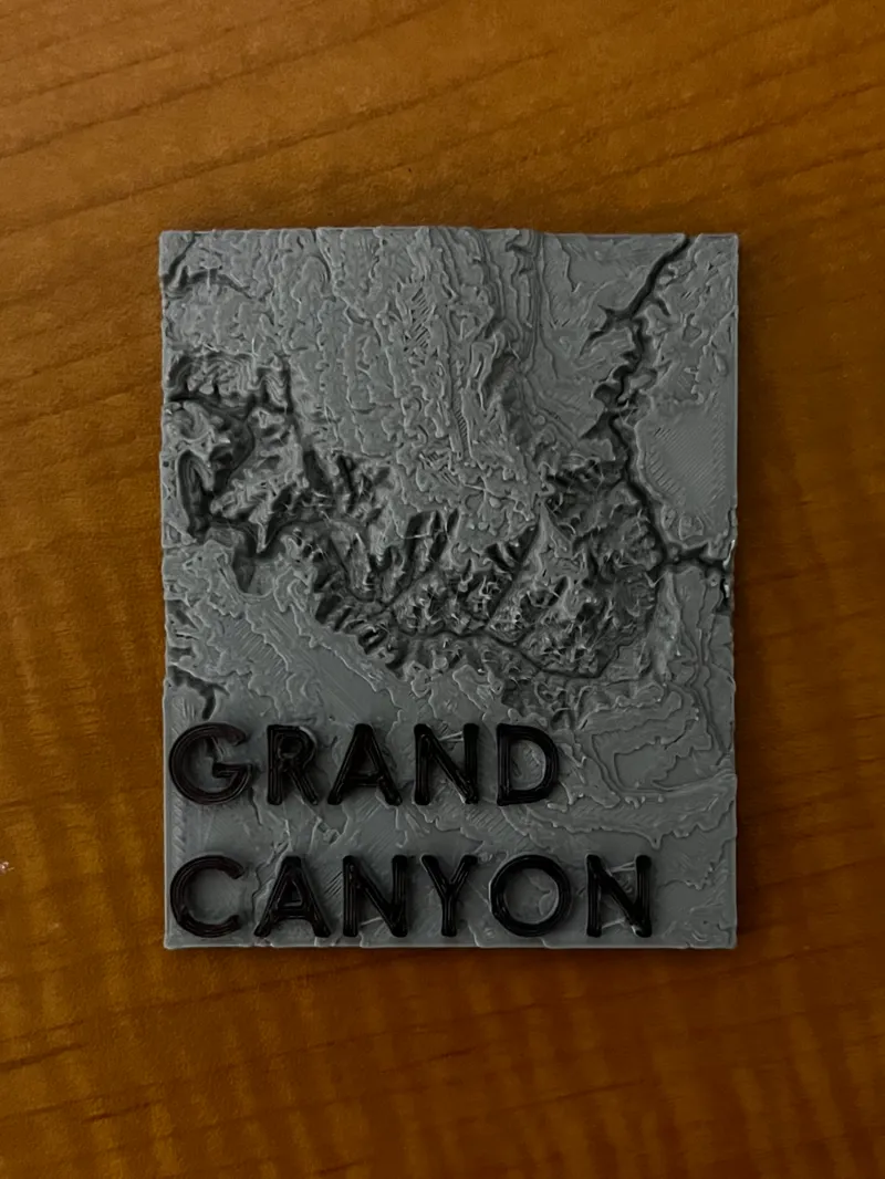 Grand Canyon National Park - Topographic Map