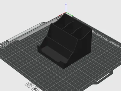 business card with pen holder