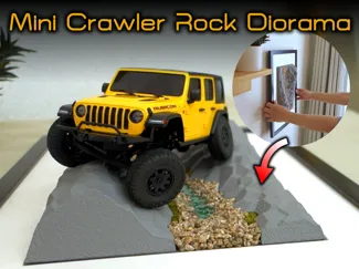 Rock Face RC Mini Crawler Diorama