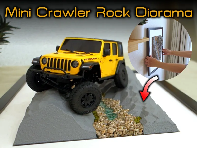 Rock Face RC Mini Crawler Diorama