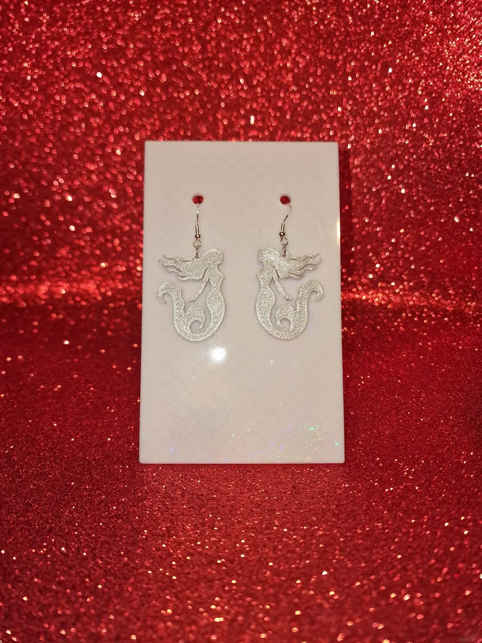 Mermaid earrings view 2