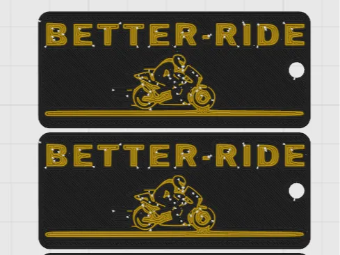 Schlüsselanhänger Motorrad "Better Ride"