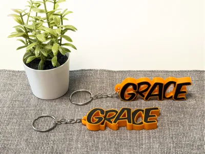 Beautiful keychain with the name Grace