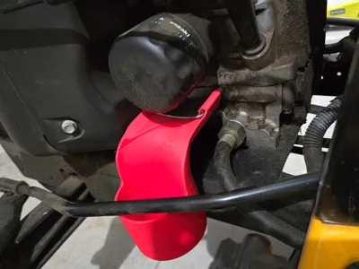 Mower Oil Filter Catch Cup - Kawasaki Engine
