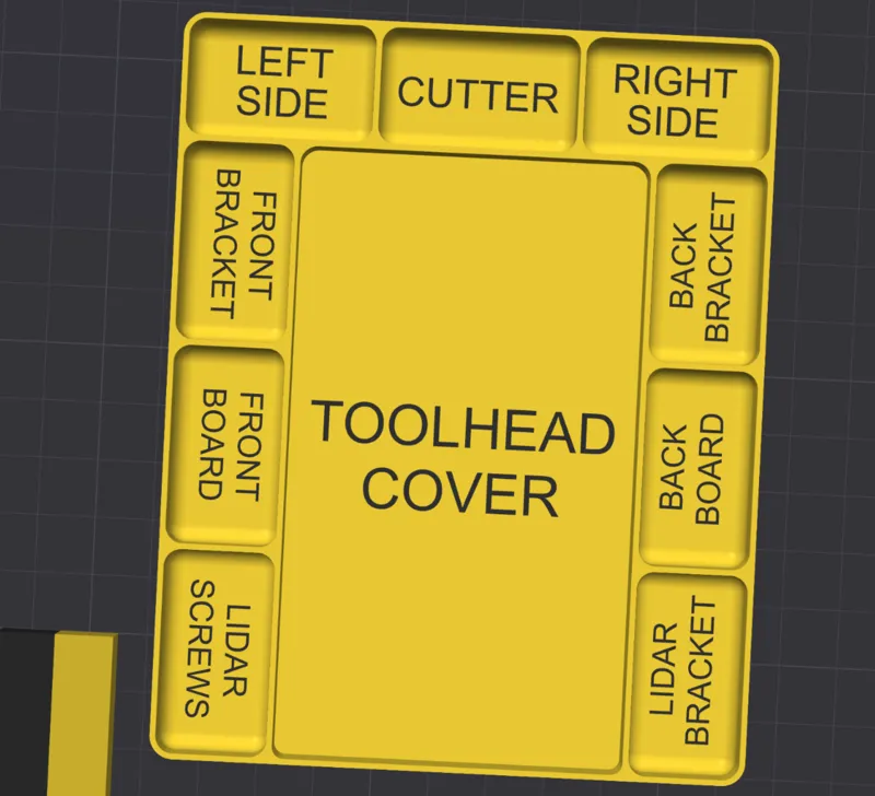 Screw Tray For Tool Head Work