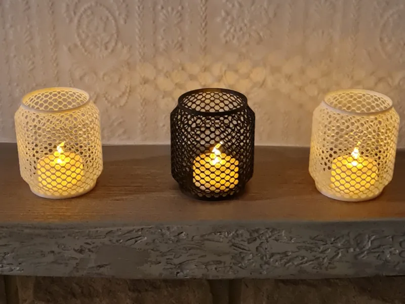 Honeycomb LED Tea Light Holder