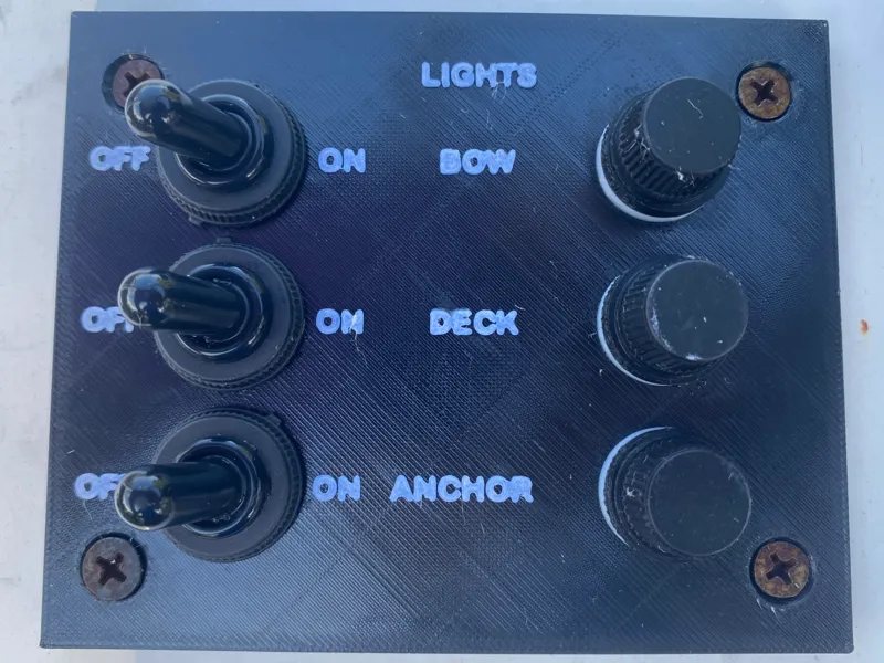 Boat Console Toggle Switch Panel 3