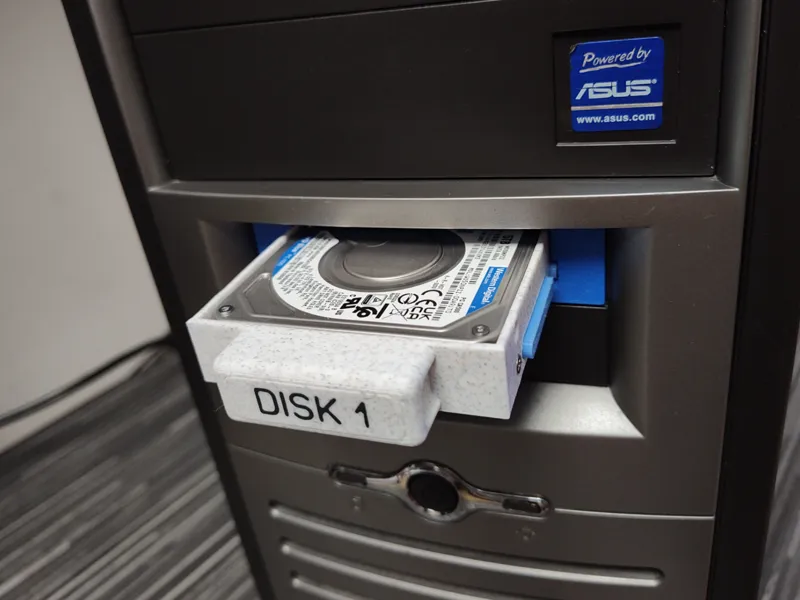 PCDrawer: Hard Drive Drawer Mount for PC Case Bays
