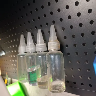 Pegboard Dropper Bottle Holder