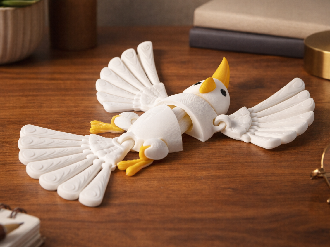 Flexi Parrot Toy – Articulated Cute Bird