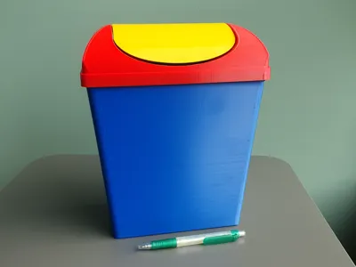 Swing-top Trash Can