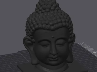 3D scan Budda Staty