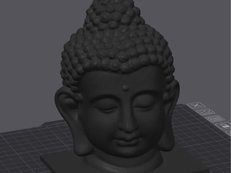 3D scan Budda Staty