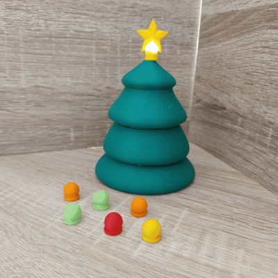 Mini Christmas tree with magnetic LEDs - without AMS