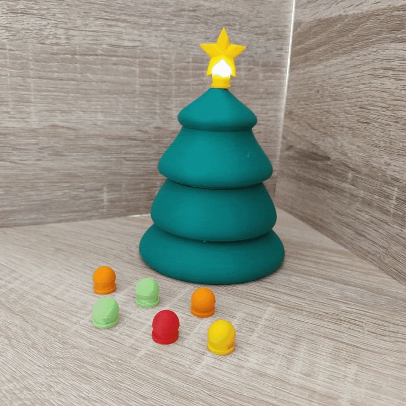 Mini-sapin avec LED magnétiques - sans AMS