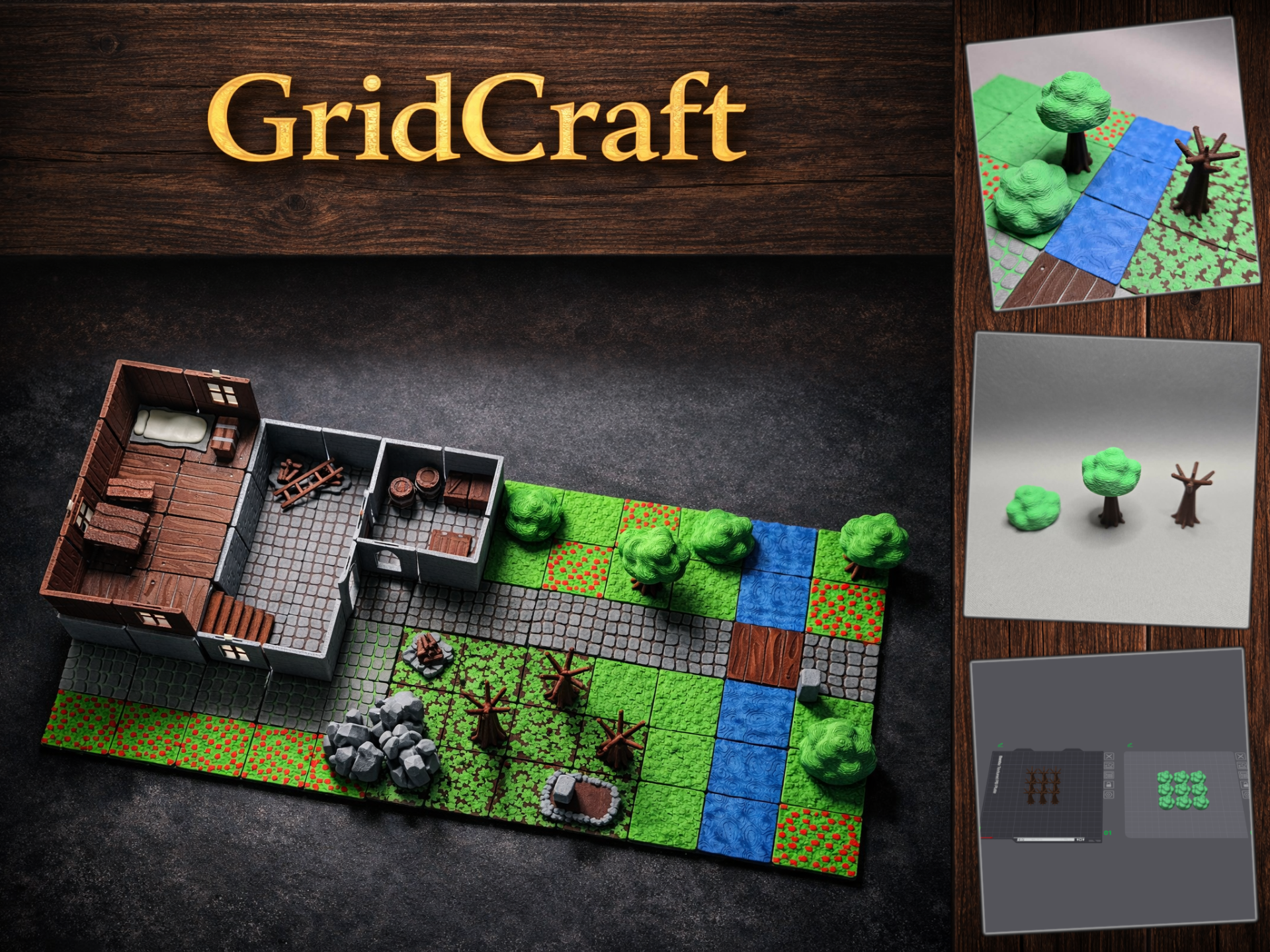 GridCraft – Modular Tree Set