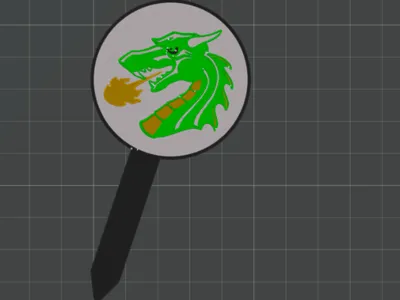 Tiffin University Dragons Cupcake Topper