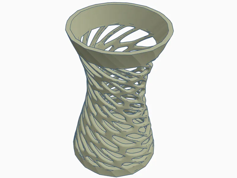 vase with complex and modern  pattern
