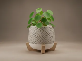 Diamond Planter | Hidden Drip Tray & Stand