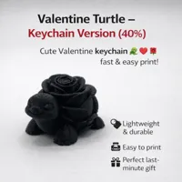 Valentine Turtle – Keychain Version (40%)