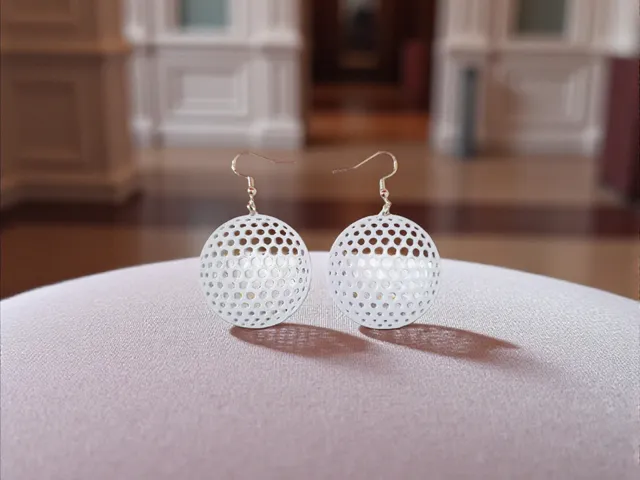 Multidimensional circle earrings