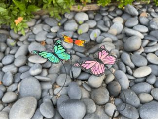 Spinning Butterfly Planter Stake