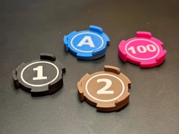 Custom Stackable Game Tokens