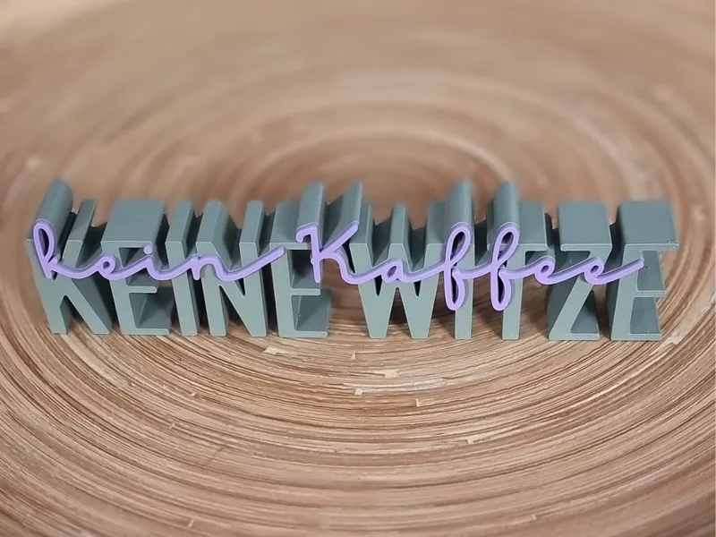 Kein Kaffee – Keine Witze Aufsteller Deko 