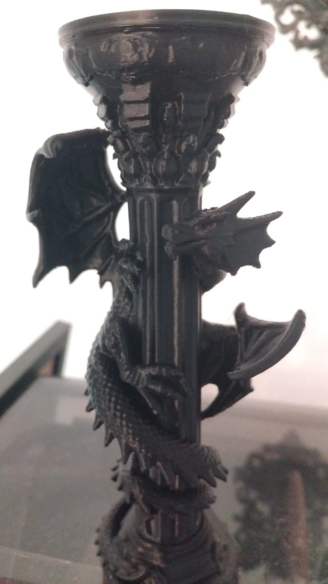 Gothic Dragon Candle Holder view 4