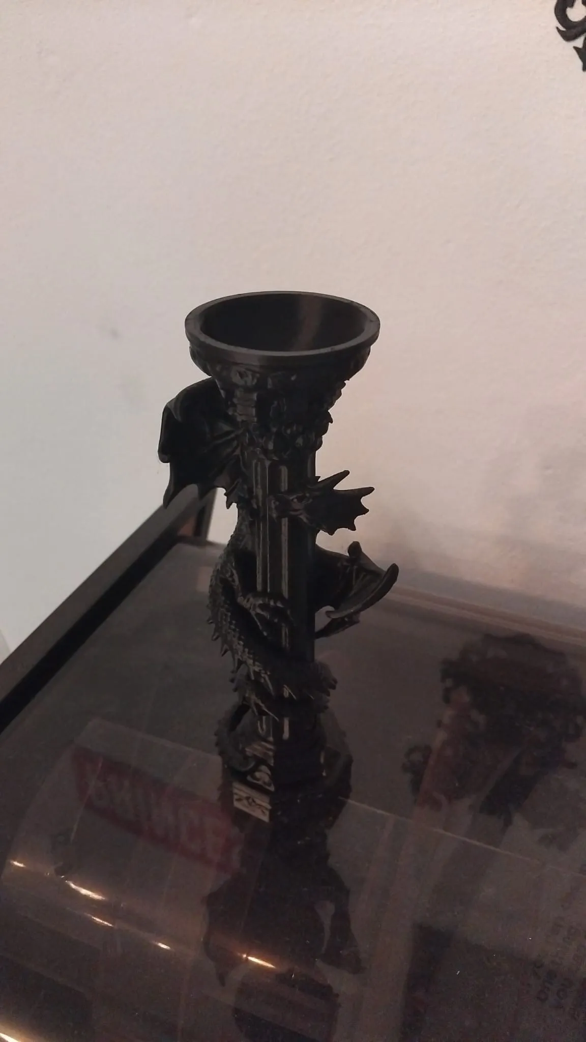 Gothic Dragon Candle Holder view 3