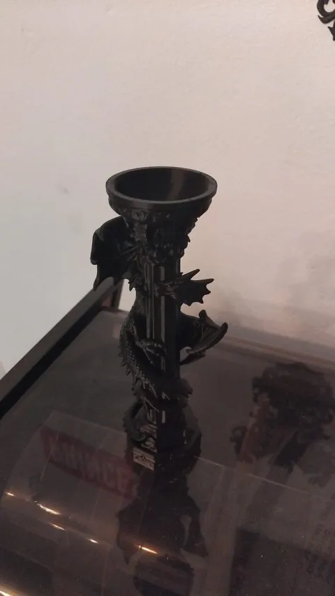 Gothic Dragon Candle Holder view 3