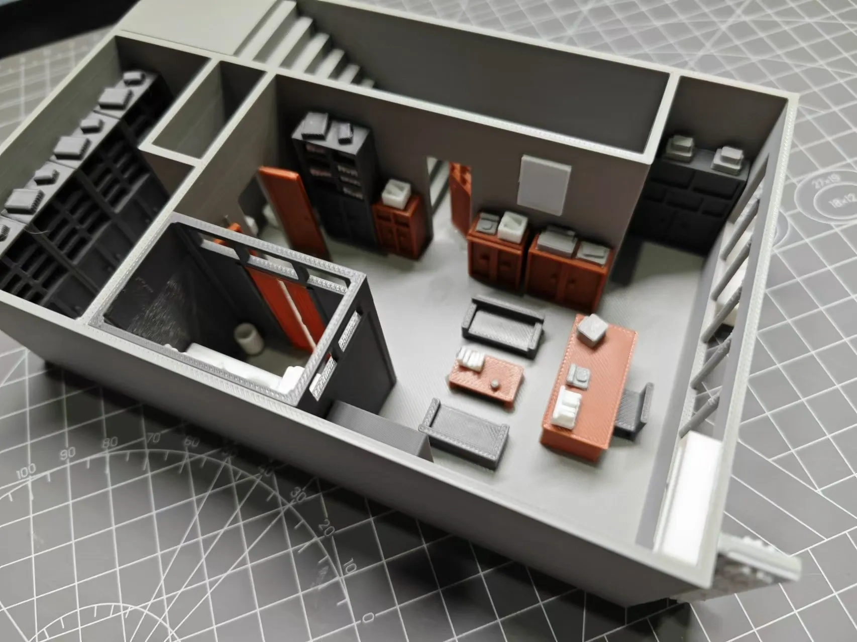 Miniatura 2 do modelo 3D 毛利律师事务所（彩色拼装可抽拉）