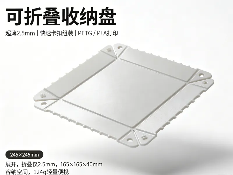 可折叠收纳盘