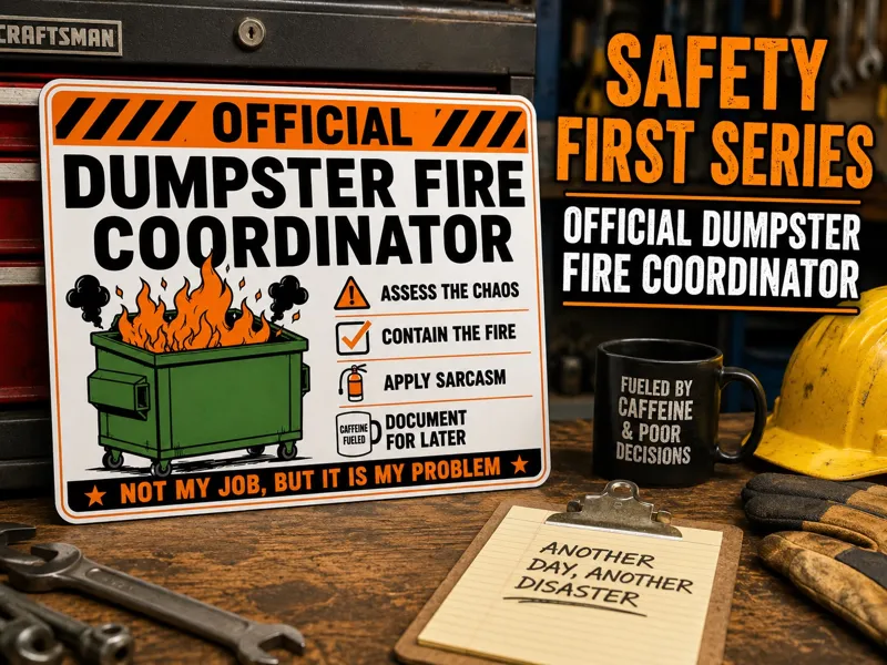Safety First Series – Dumpster Fire Coordinator