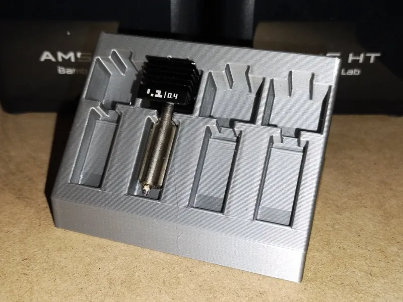 Caddy Bambu H2/P2S/X2D Hotend Tray Holder Nozzle