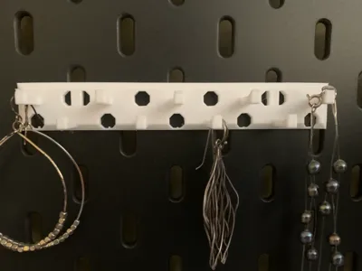 Ikea SKÅDIS Necklace and Earring Holder x9
