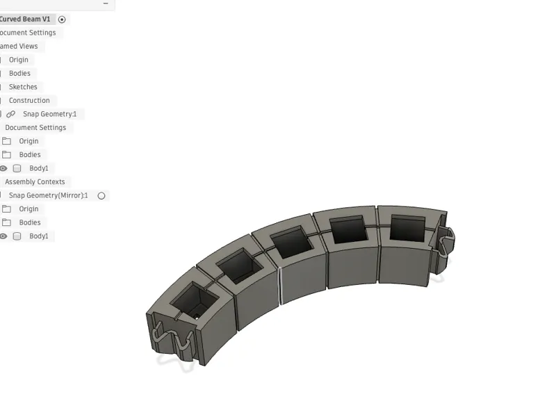 Rokenbok Curved Beam 