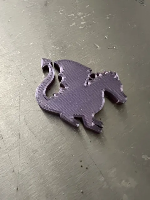 Porte-clés dragon 2D