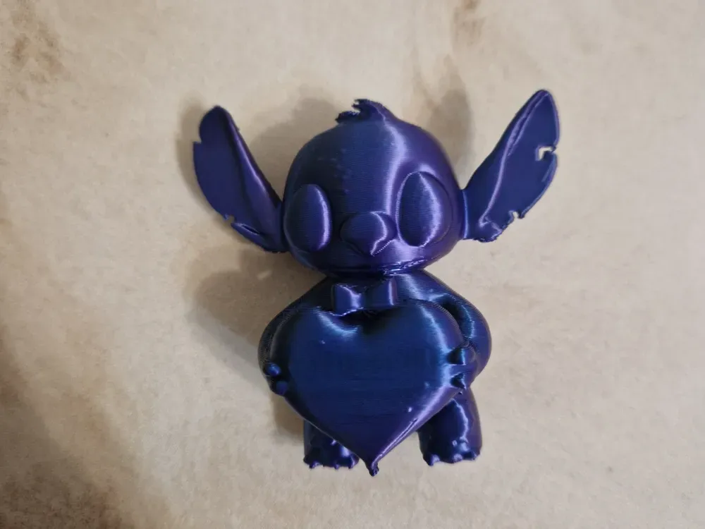 Stitch with heart - Free 3D Print Model - MakerWorld